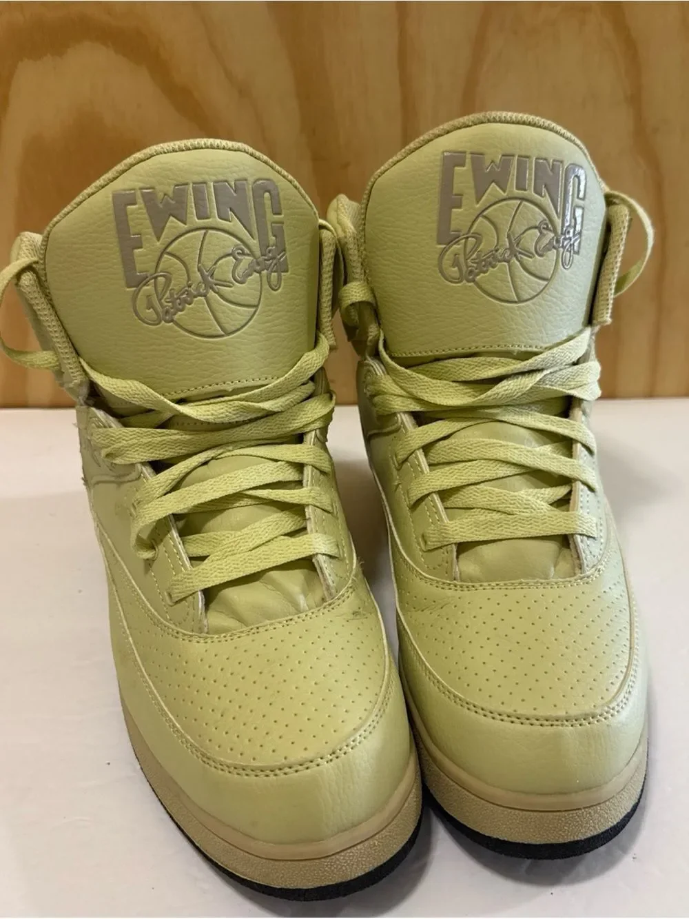 Ewing 33 Hi Pu Men's Basketball Shoe Pale Green/oxford Tan/oxford Tan Size 9 1/2